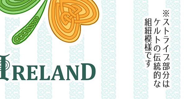 アイルランド(三つ葉)-レモン/クリアiPhoneケース