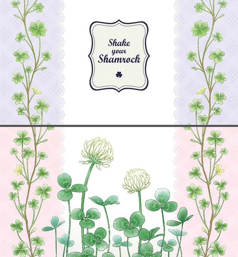 シェイク・ユア・シャムロック -パステル(ピンク&パープル)