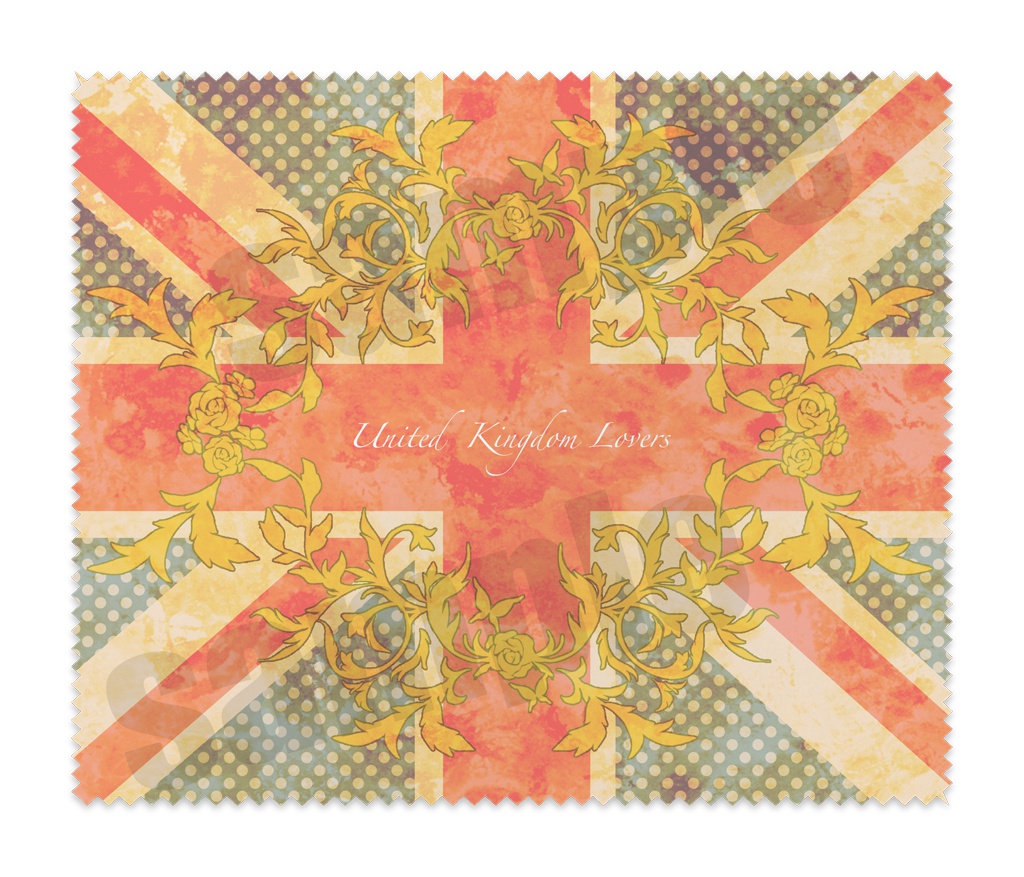 ユニオンジャック(ドット)/メガネ拭き