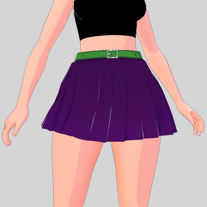 【VRoid Stable Ver】Skirt with belt (Mix and match)