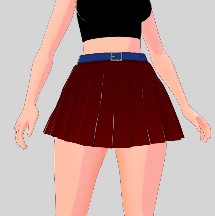 【VRoid Stable Ver】Skirt with belt (Mix and match)