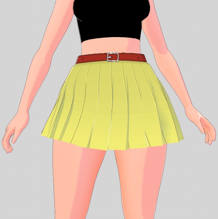 【VRoid Stable Ver】Skirt with belt (Mix and match)