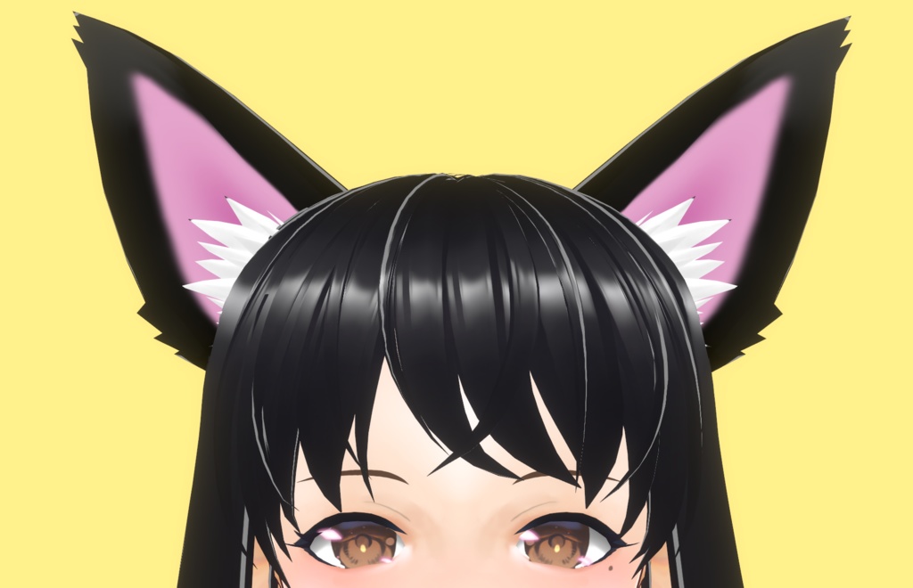 【VRoid Stable Ver】Black cat ears texture