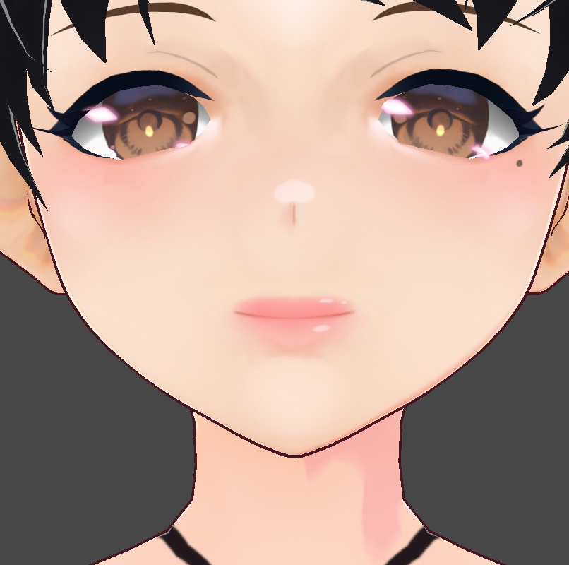 【VRoid Stable Ver】Lips semi-realistic glossy nude texture set