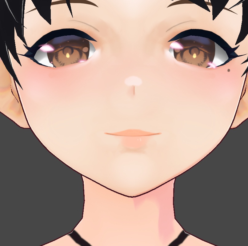 【VRoid Stable Ver】Lips semi-realistic glossy nude texture set