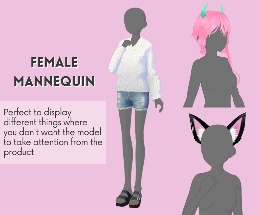 【VRoid Stable Ver】Mannequin female