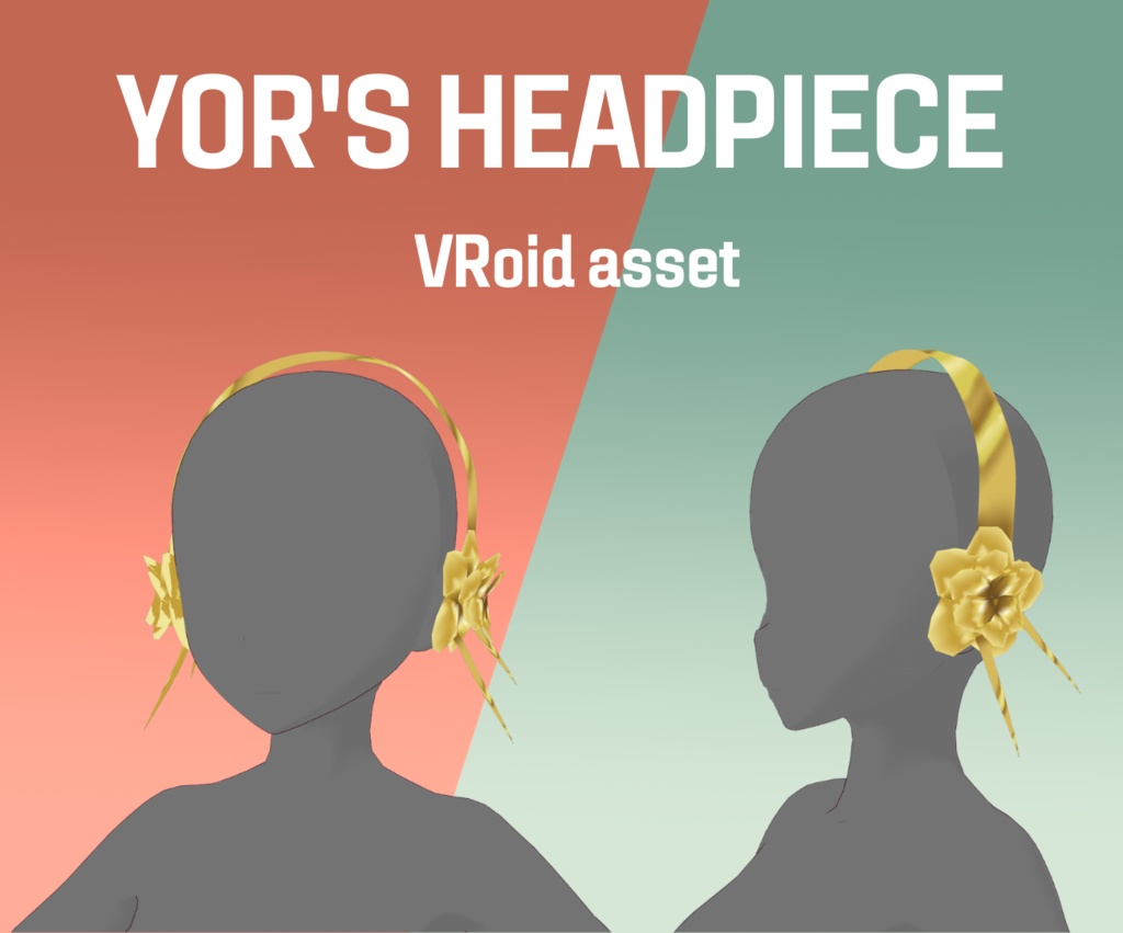 【VRoid Stable Ver】Yor's headpiece preset 【Spy × Family | スパイファミリー】