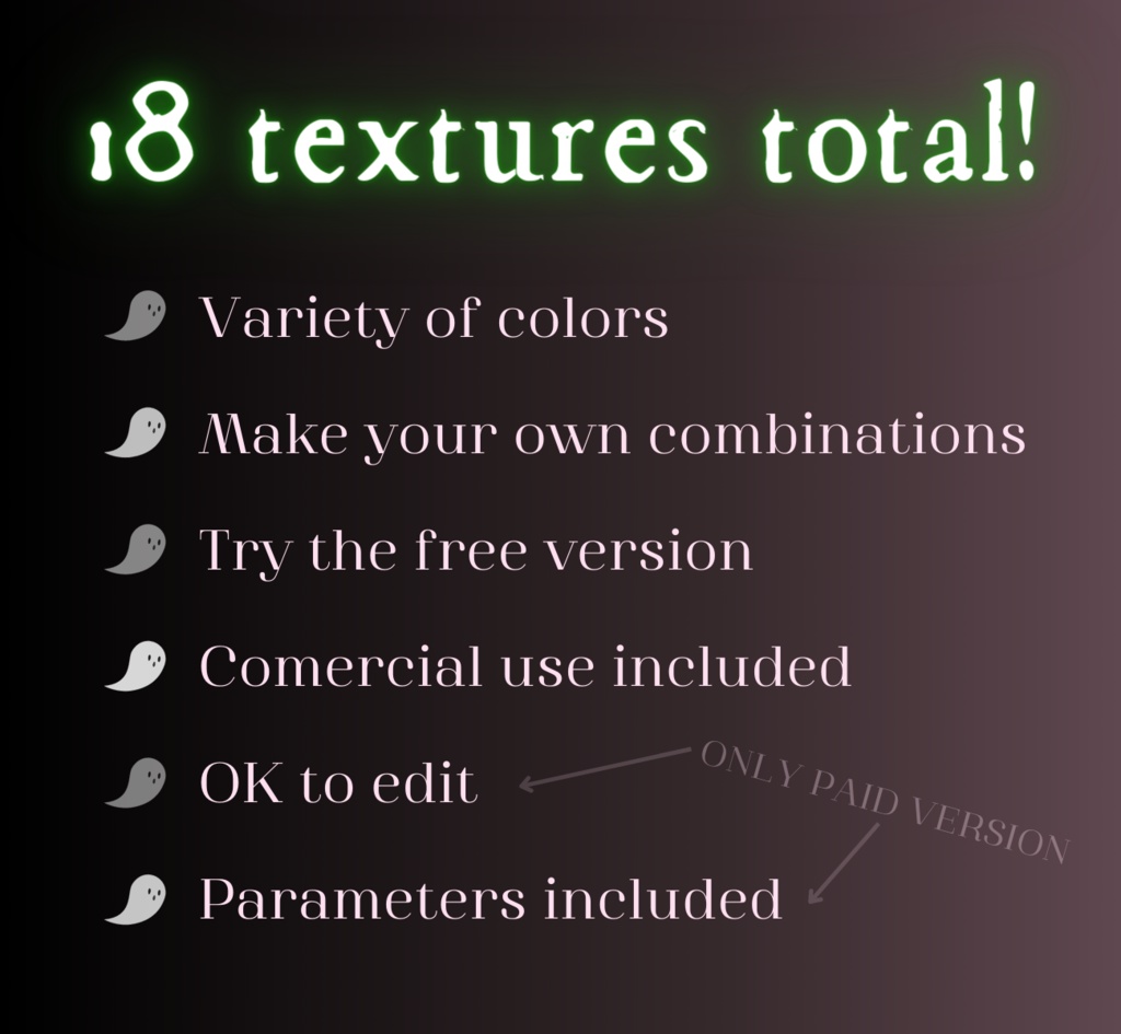 【VRoid Stable Ver】Ghost Eyes Pack