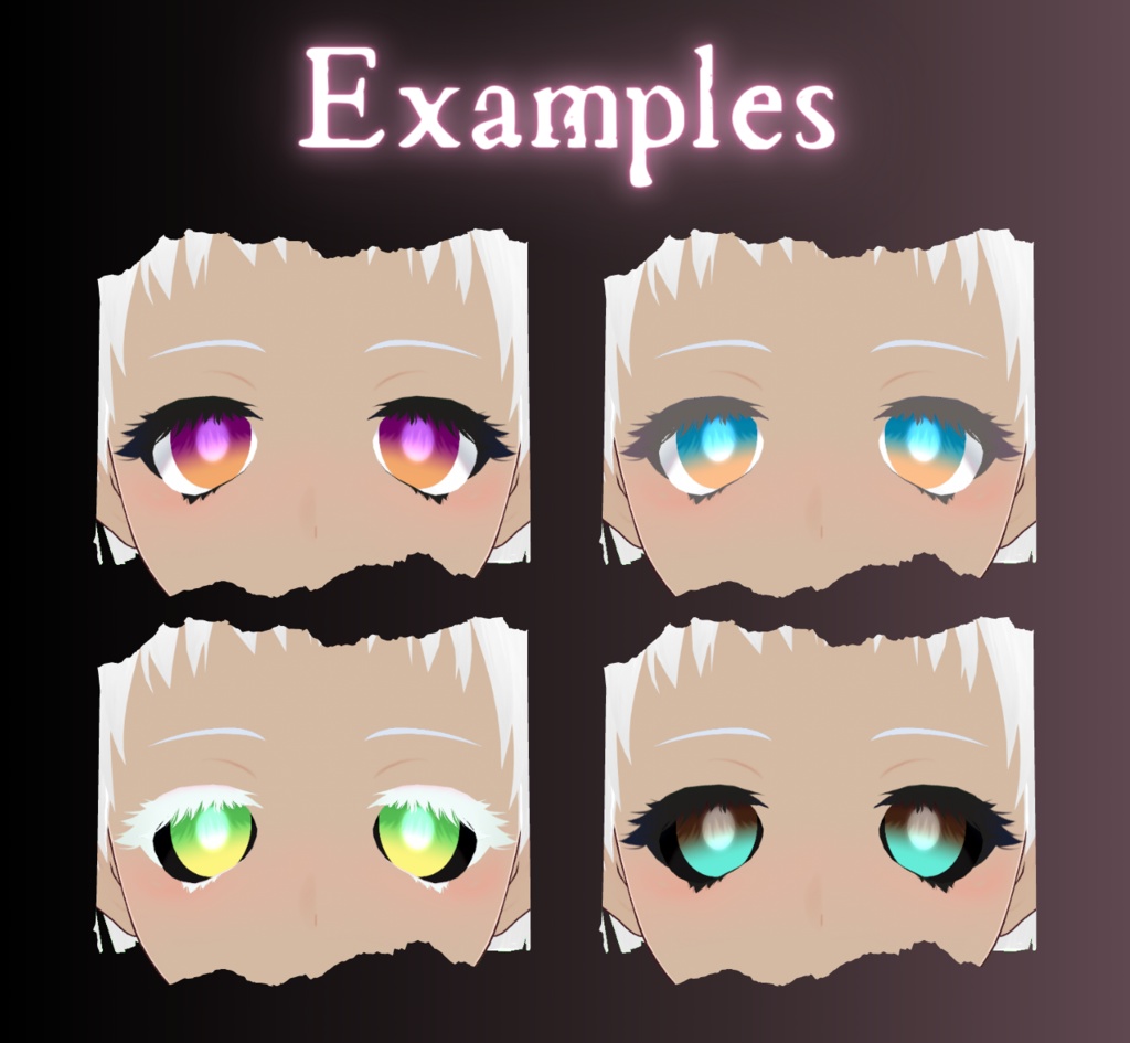 【VRoid Stable Ver】Ghost Eyes Pack