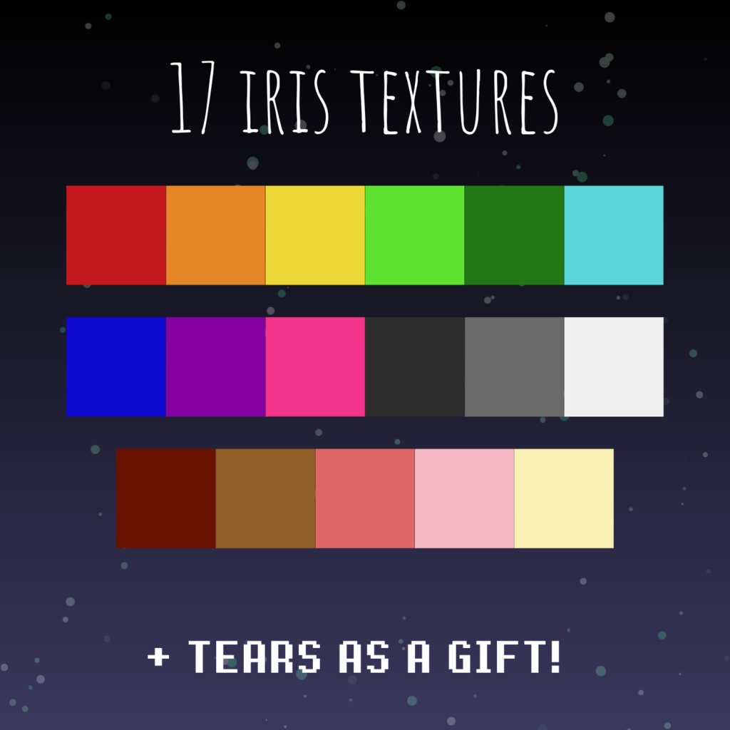 【VRoid Stable Ver】 Sadmong Us iris texture set