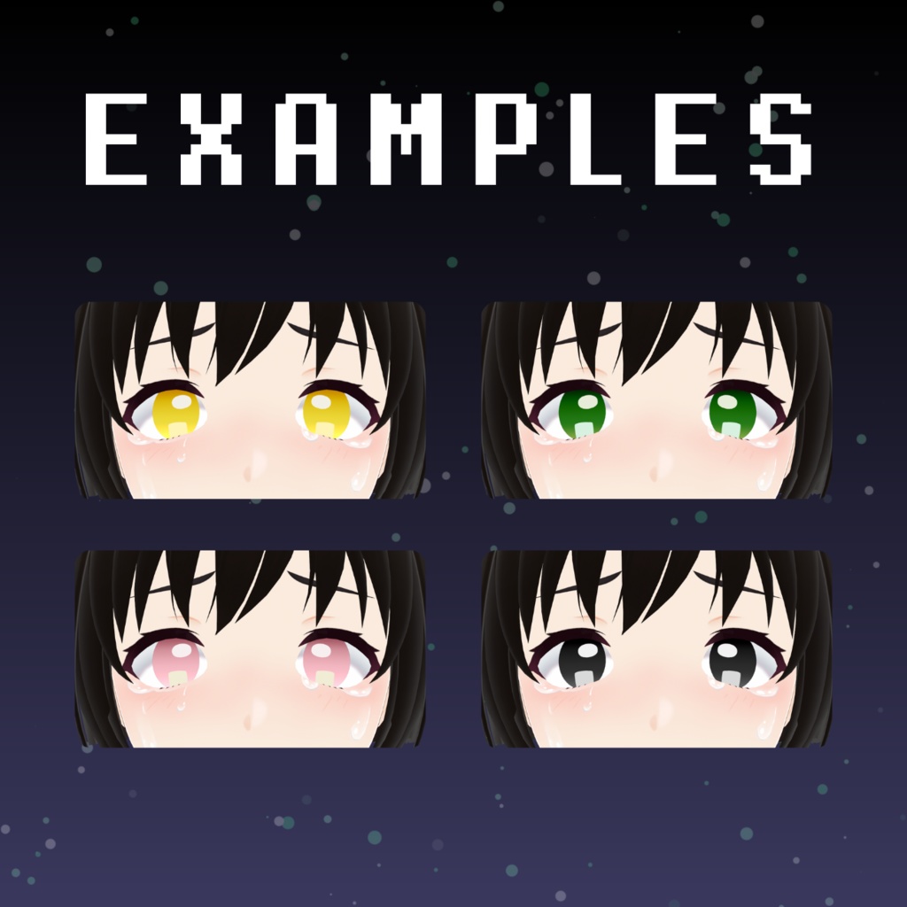 【VRoid Stable Ver】 Sadmong Us iris texture set