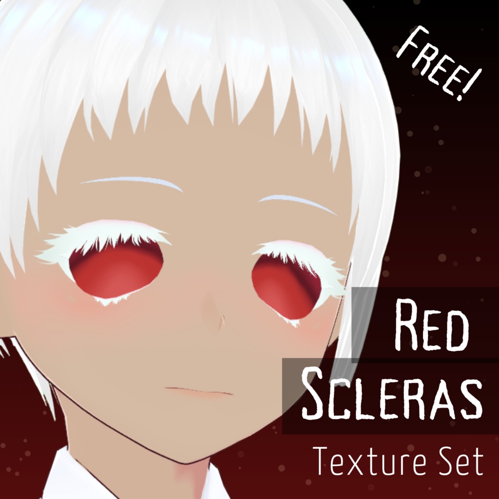 【VRoid Stable Ver】 Red Scleras set FREE!