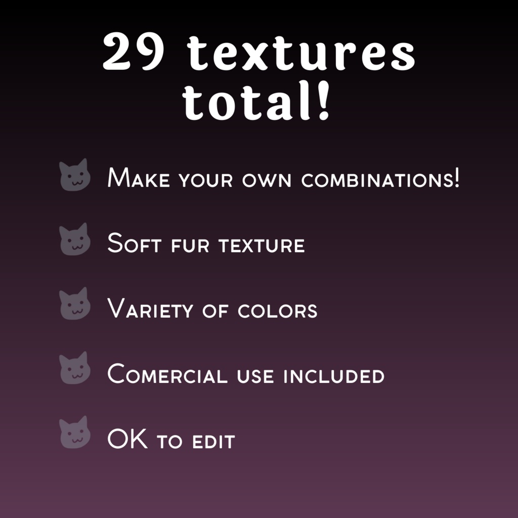 【VRoid Stable Ver】 Cat Paws Texture Set