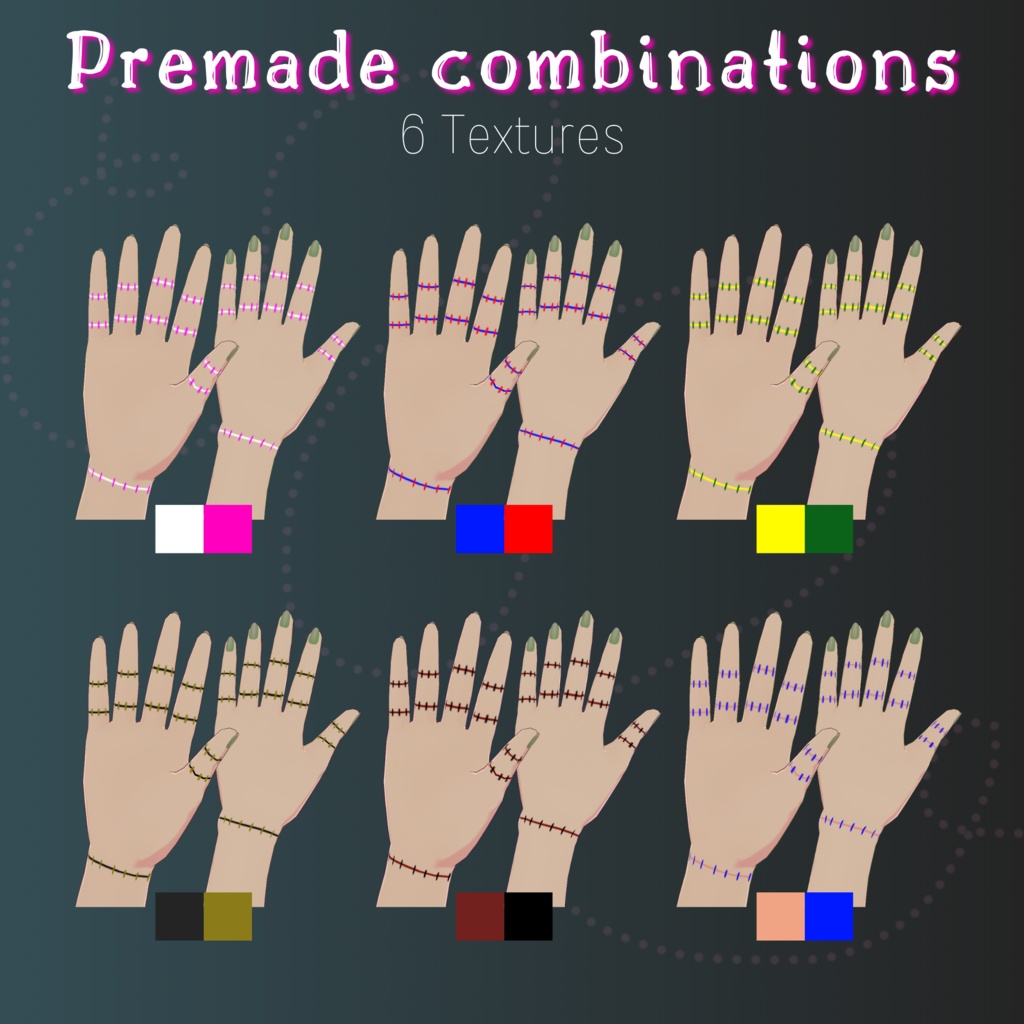 【VRoid Stable Ver】 Stitches Texture Set