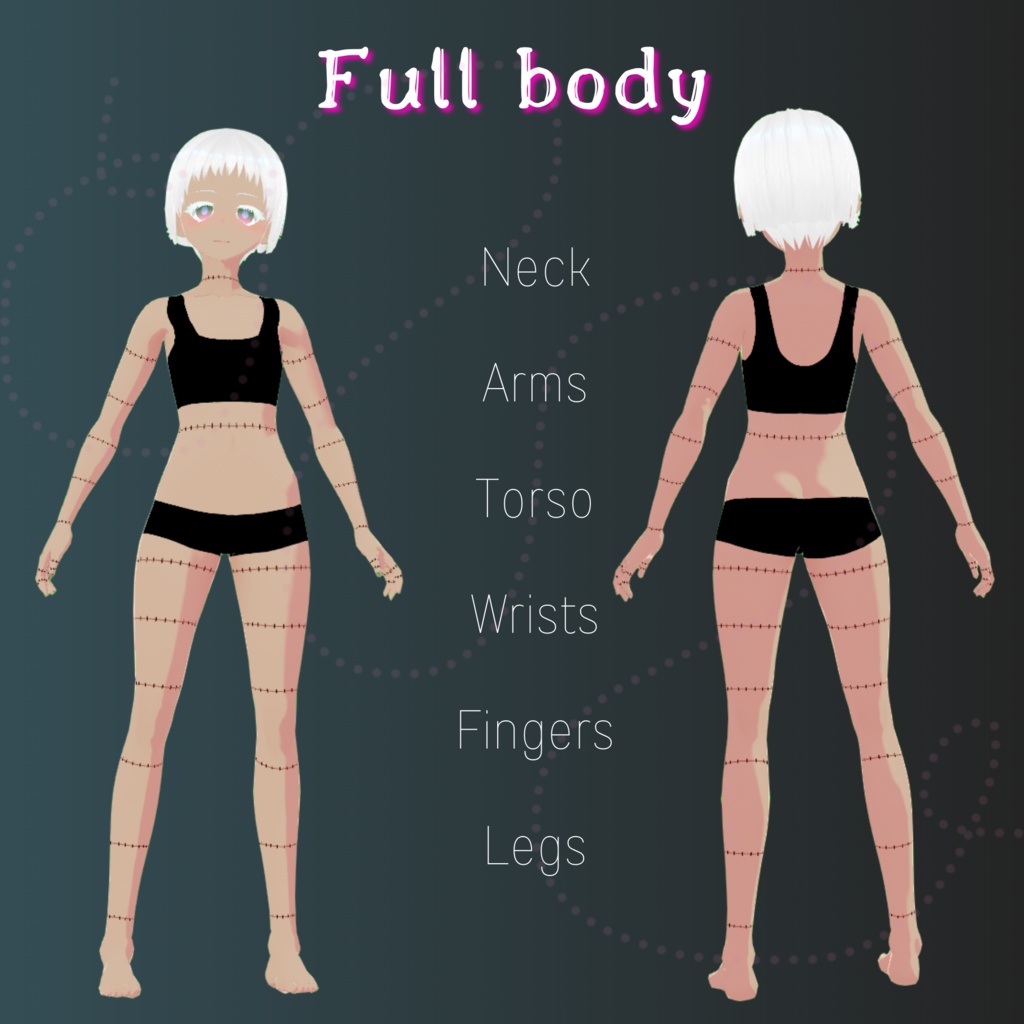 【VRoid Stable Ver】 Stitches Texture Set