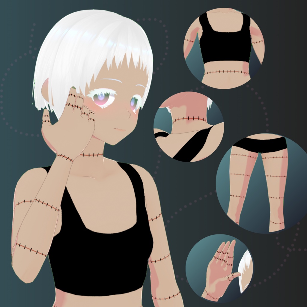 【VRoid Stable Ver】 Stitches Texture Set
