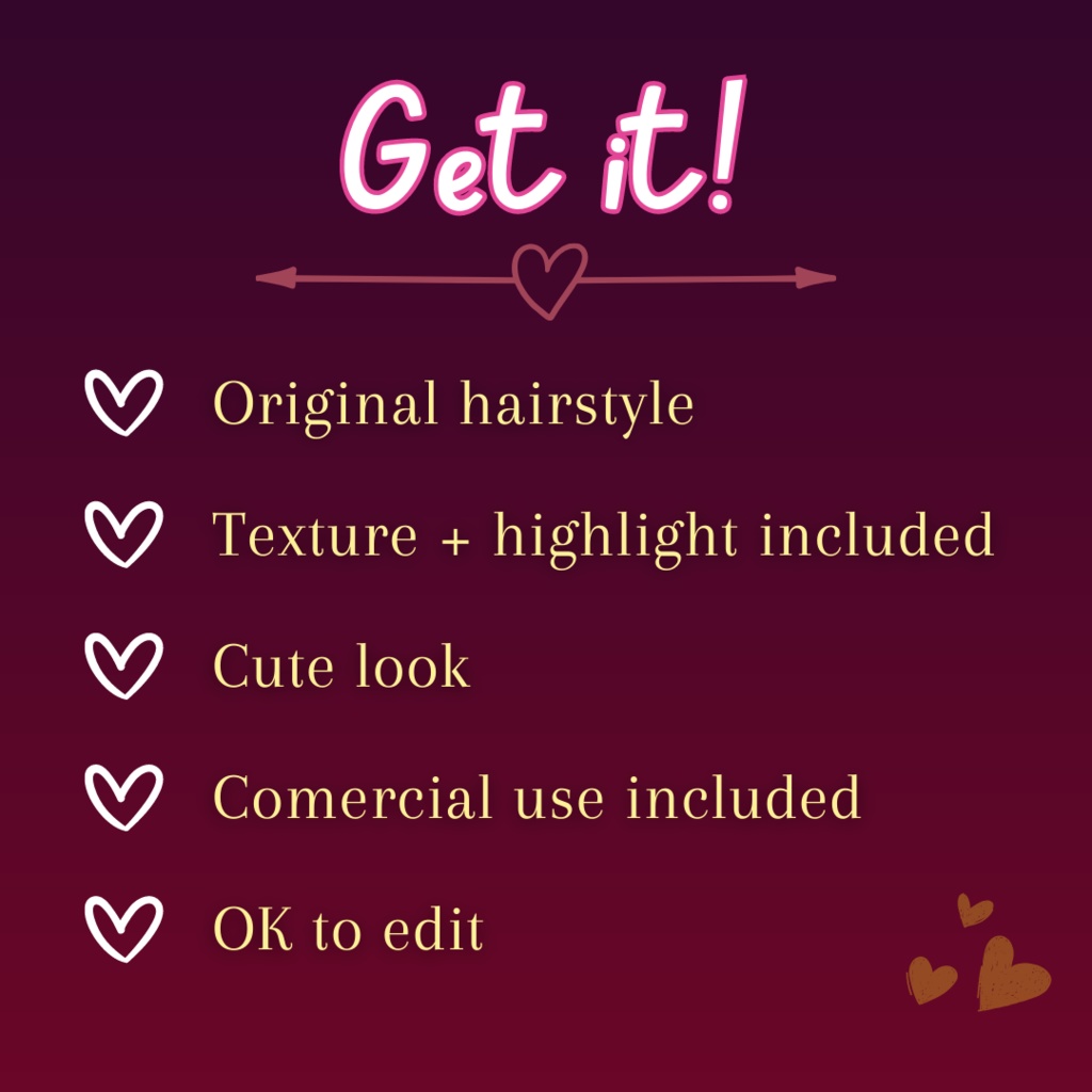 【VRoid Stable Ver】 Fluffy Long Twin Braids Hair Preset ♥