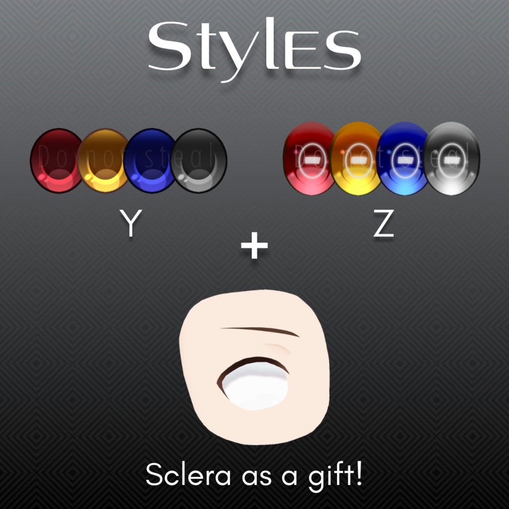 【VRoid Stable Ver】 100+ Iris Textures