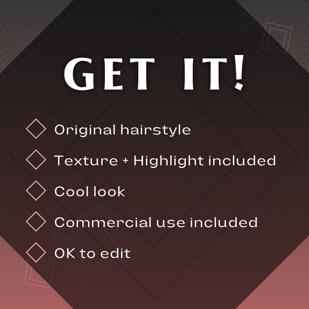 【VRoid Stable Ver】Half Up Hair Preset ♦