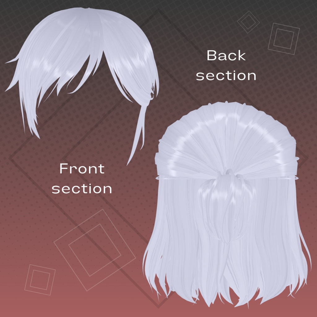【VRoid Stable Ver】Half Up Hair Preset ♦
