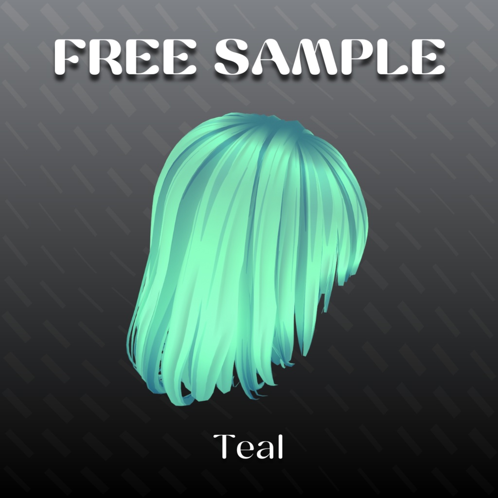 【VRoid Stable Ver】 Hair texture set ~Soft glow~