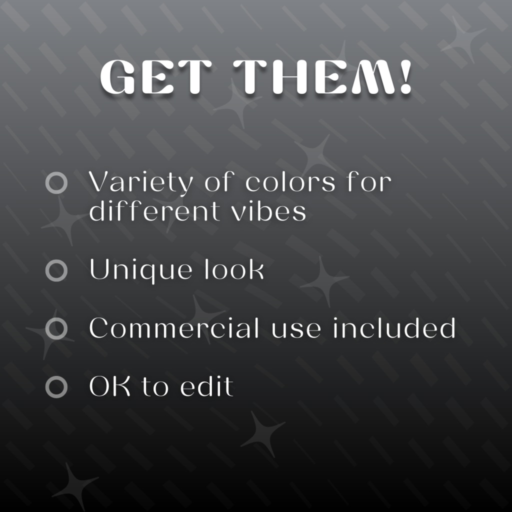 【VRoid Stable Ver】 Hair texture set ~Starlit~