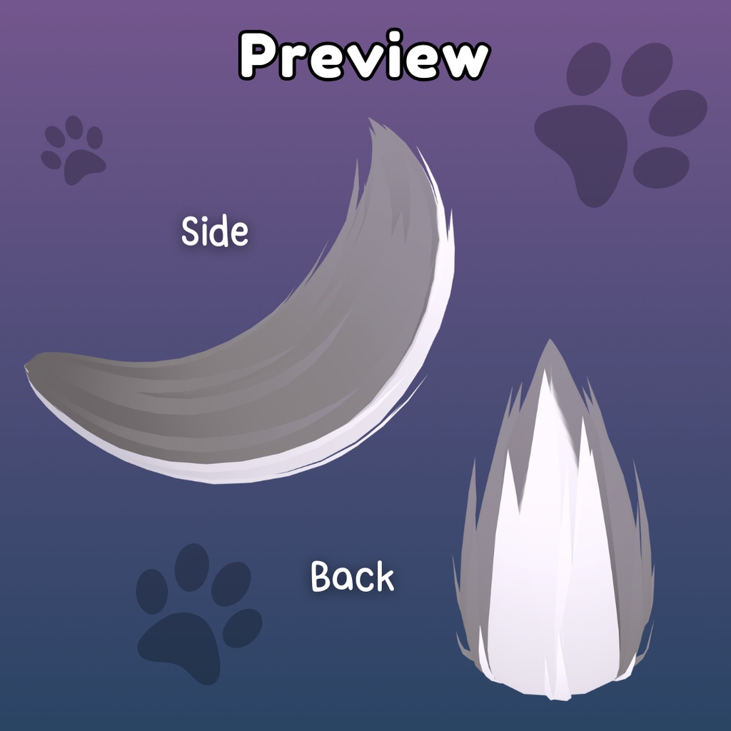 【VRoid】 Furry tail