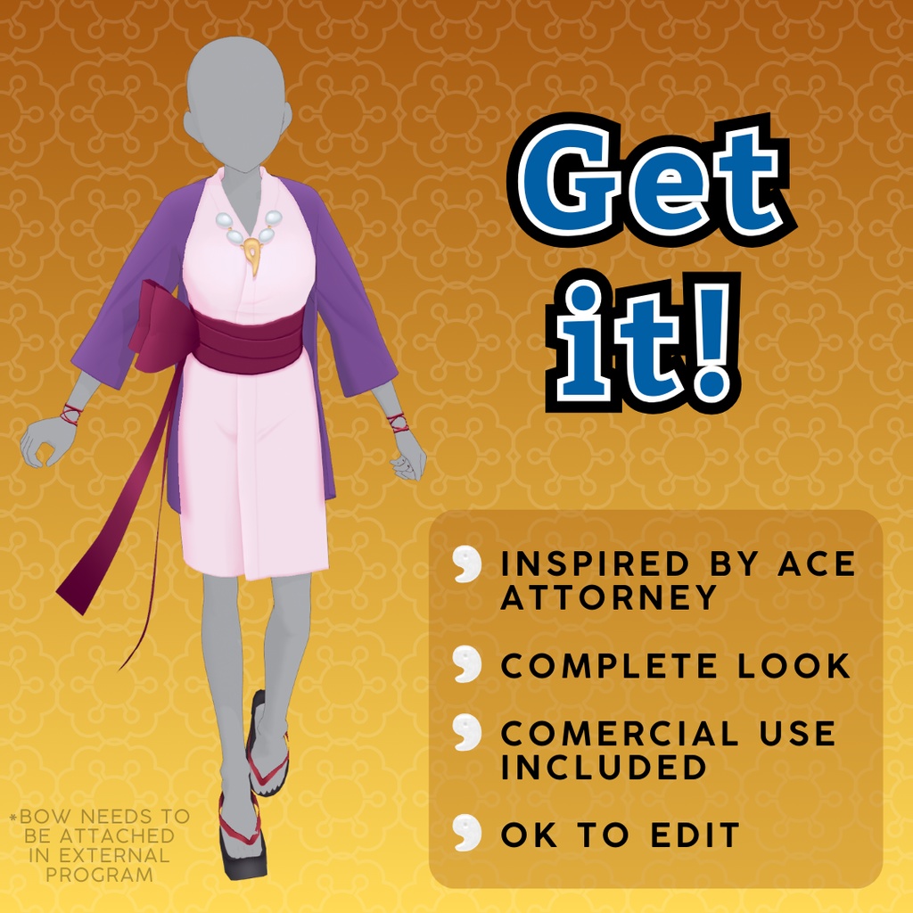 【VRoid Stable Ver】 Maya Fey / Ayasato Mayoi inspired Outfit