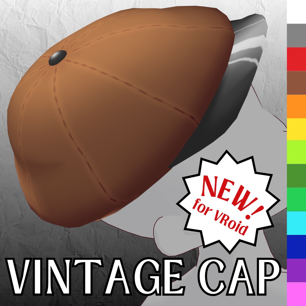 【VRoid】 Vintage cap