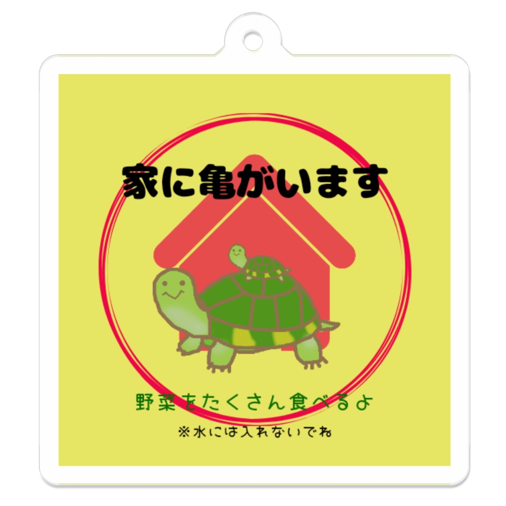 家に亀がいますキーホルダーver.2