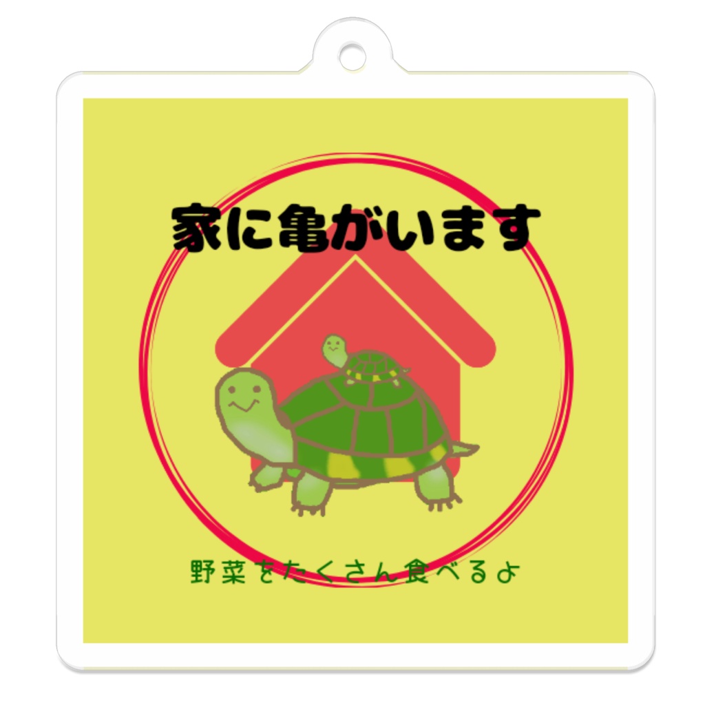 家に亀がいますキーホルダーver.1