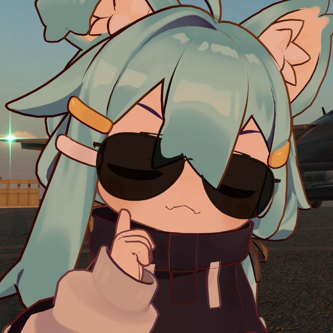 ティアドロップ・サングラス【VRChat想定】