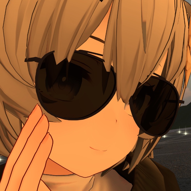 ティアドロップ・サングラス【VRChat想定】