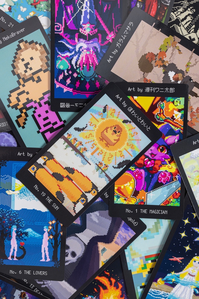 tarot of pixelart■ドット絵フルデッキタロットカード■