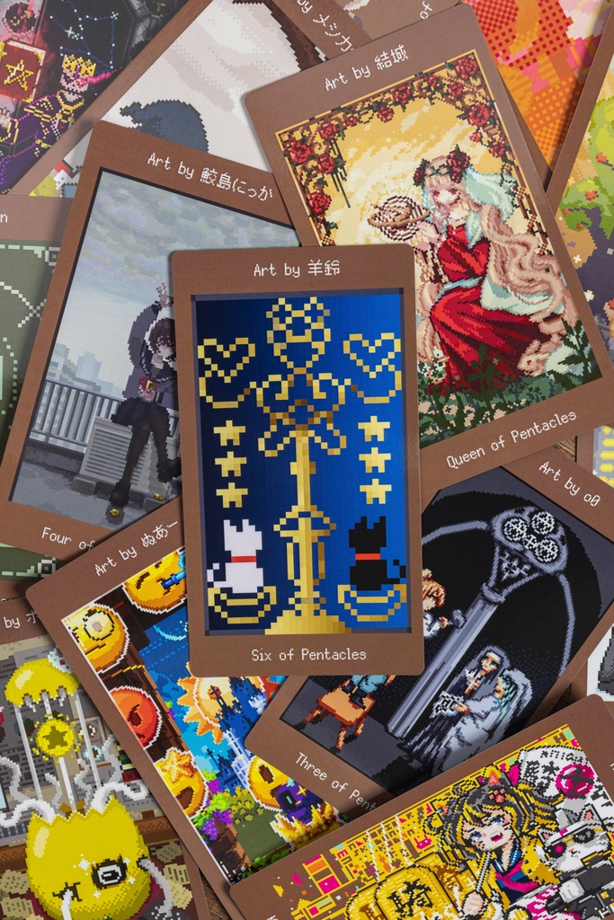 tarot of pixelart■ドット絵フルデッキタロットカード■