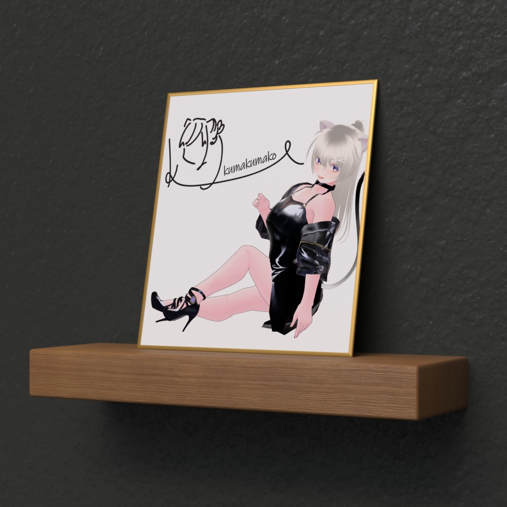 くまくまこミニ色紙