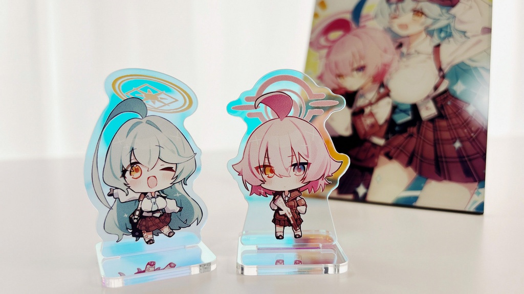 ユメ&ホシノのちびオーロラアクスタ