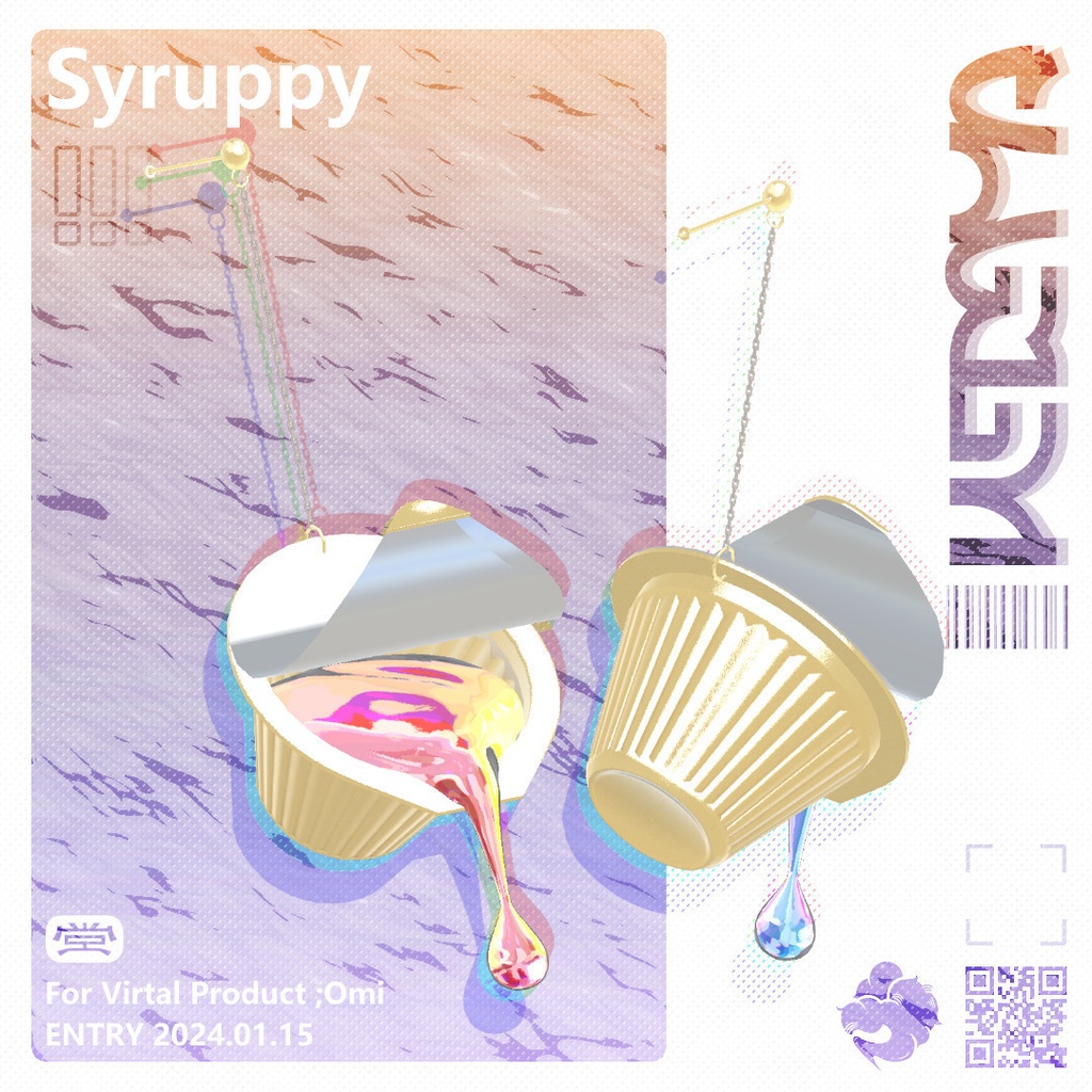 【ギミック付き】イヤリング Syruppy