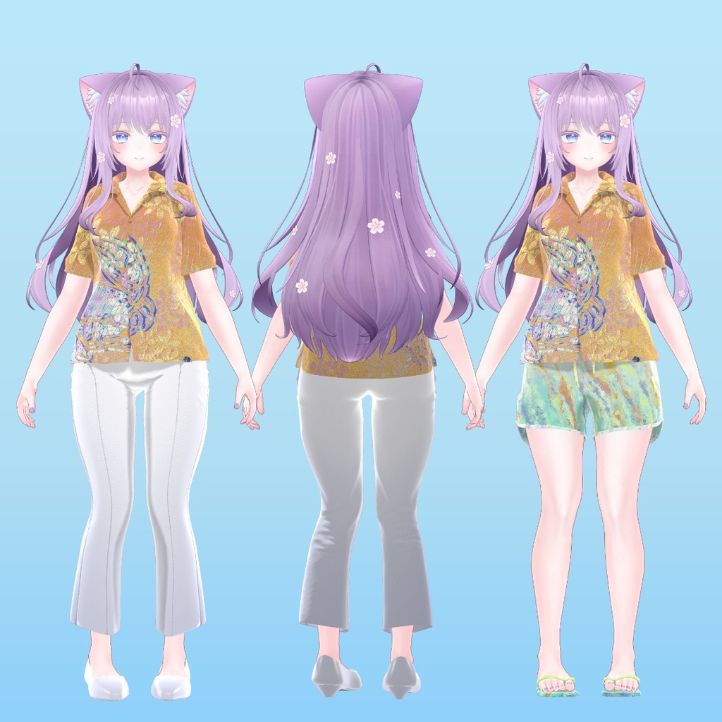 【6アバター対応】夏色アロハ