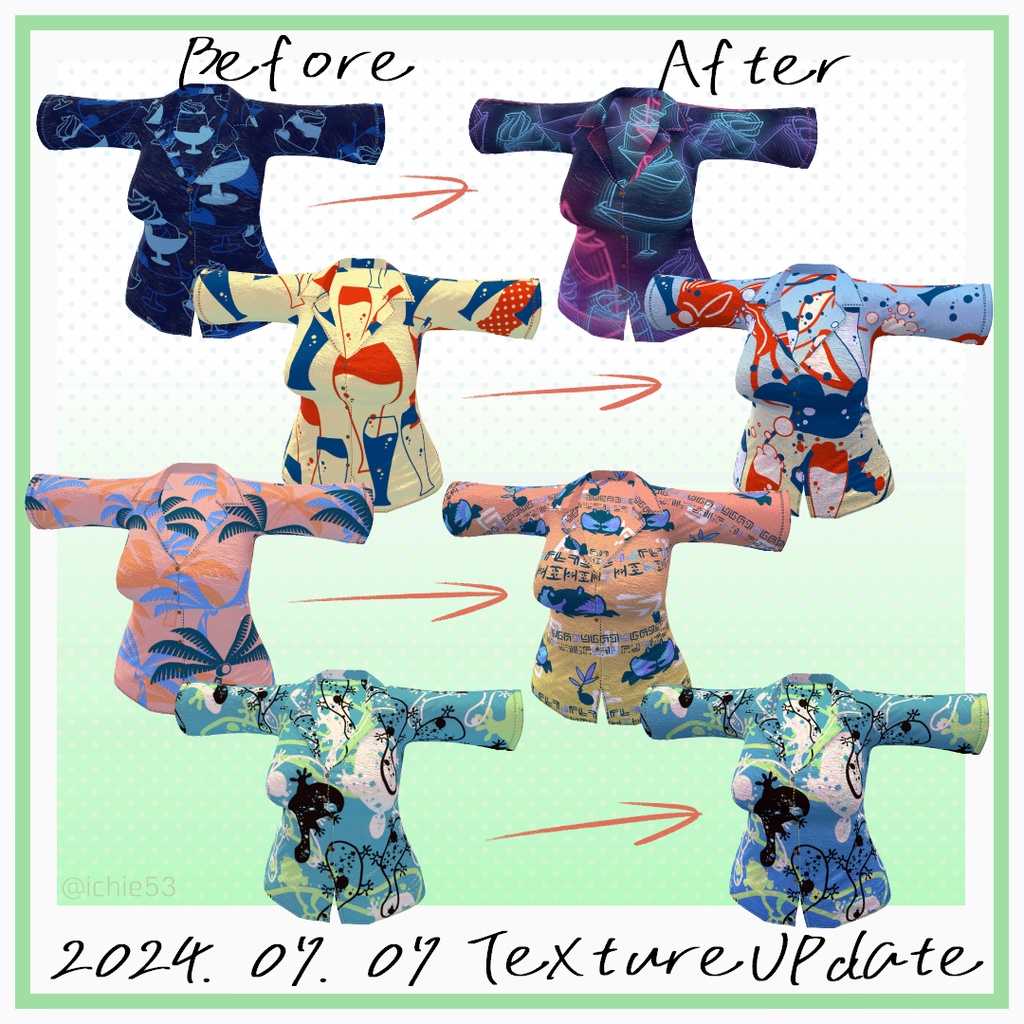 【5アバター対応】夏色アロハ