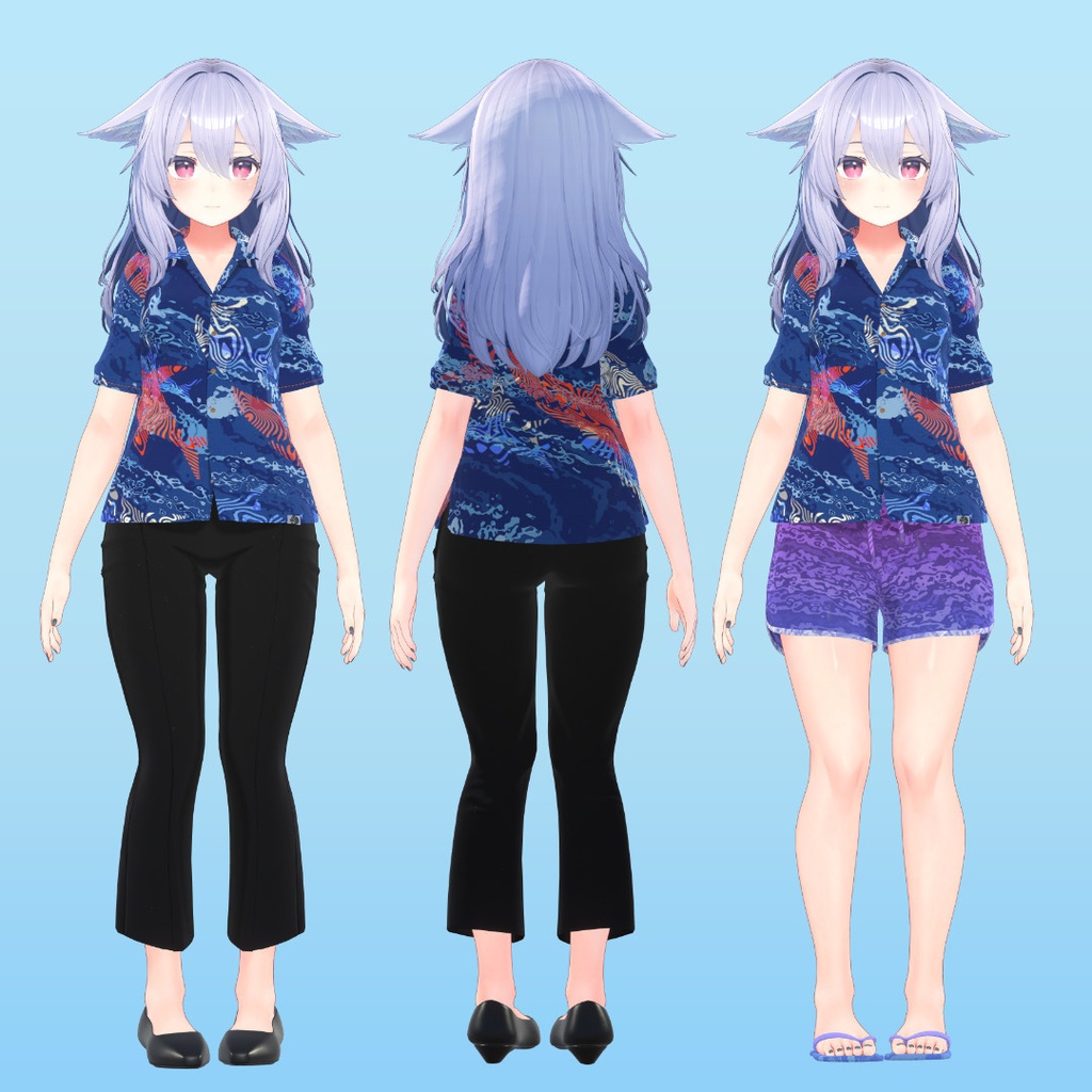 【6アバター対応】夏色アロハ