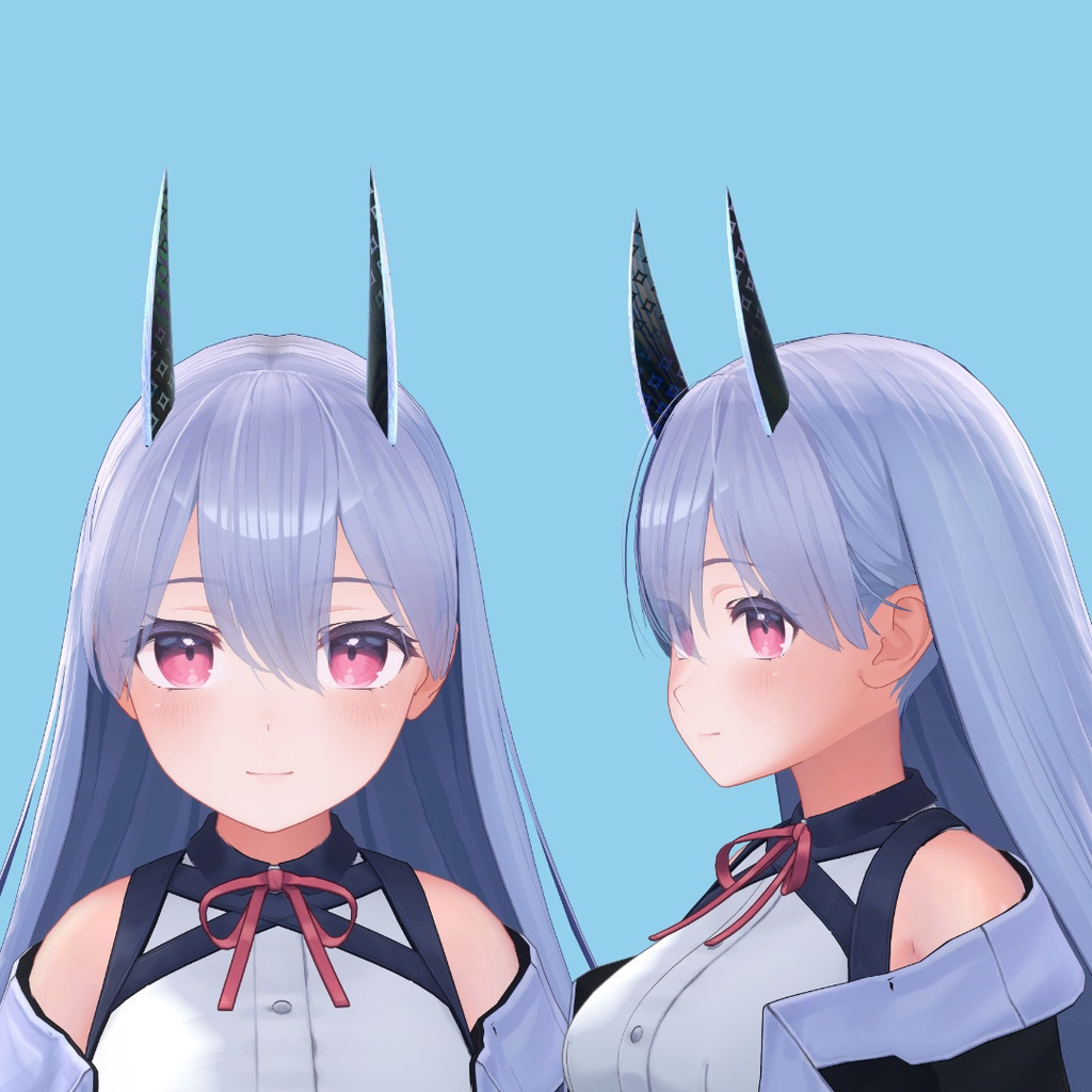 シンプル真直ぐ鋭利なツノ_丁子角