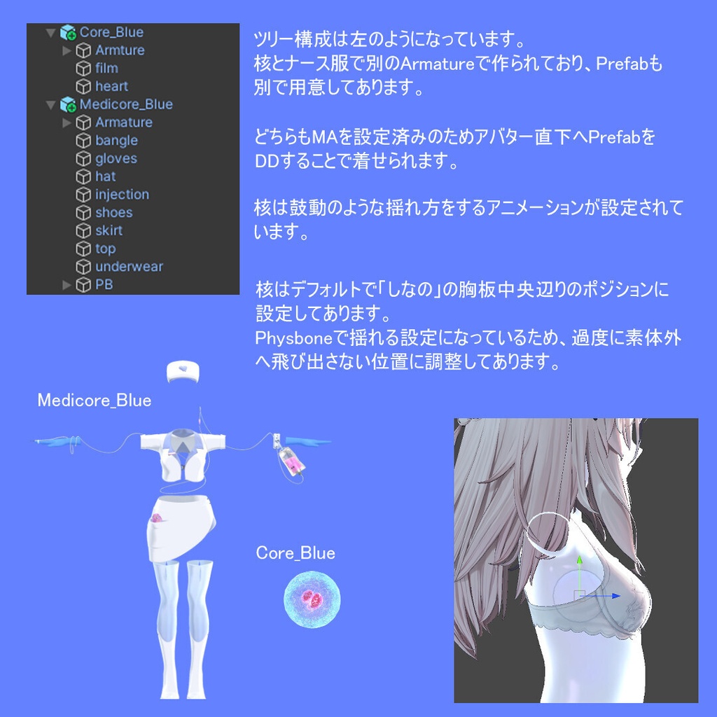 【2アバター対応】メディコア(Medeicore)