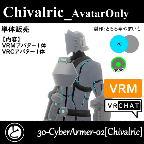 【VRM1.0同梱】CyberArmerSeries-02[chivalric] - とろろ亭やまいもの店 - 8/8