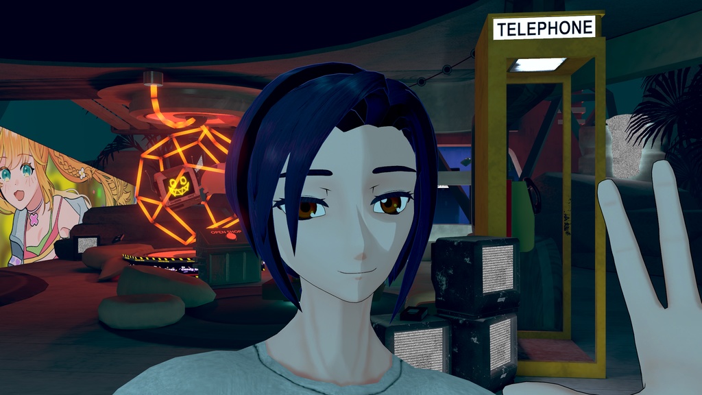 【モバイル対応】オリジナル3Dアバター「雛形 歪」