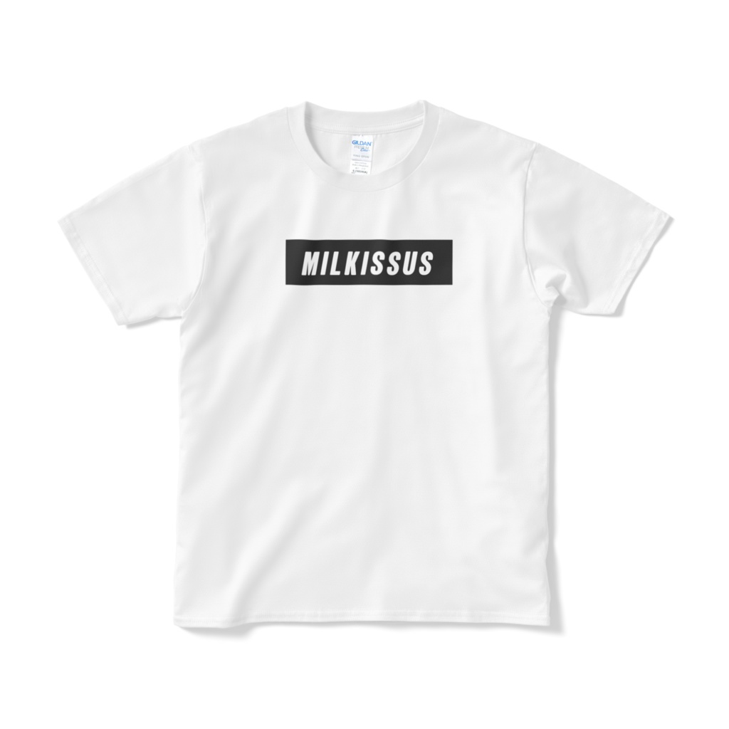 【Tシャツ】みるきっそすボックスロゴTシャツ(ホワイト×ブラック)