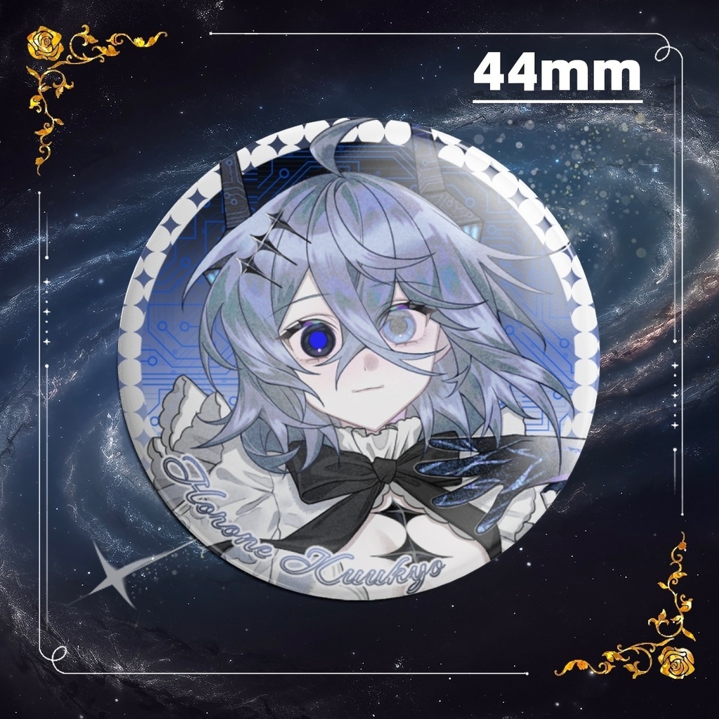 崩音空虚44mm立体缶バッチ
