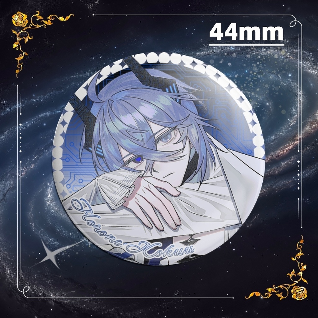 崩音虚空44mm立体缶バッチ