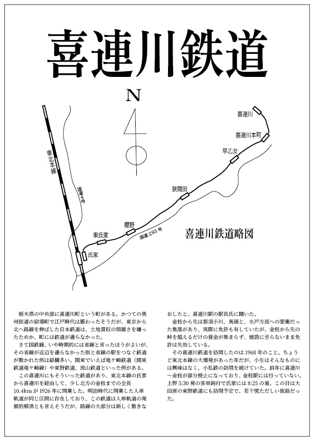 私鉄紀行 喜連川鉄道(架空鉄道の紹介文です)