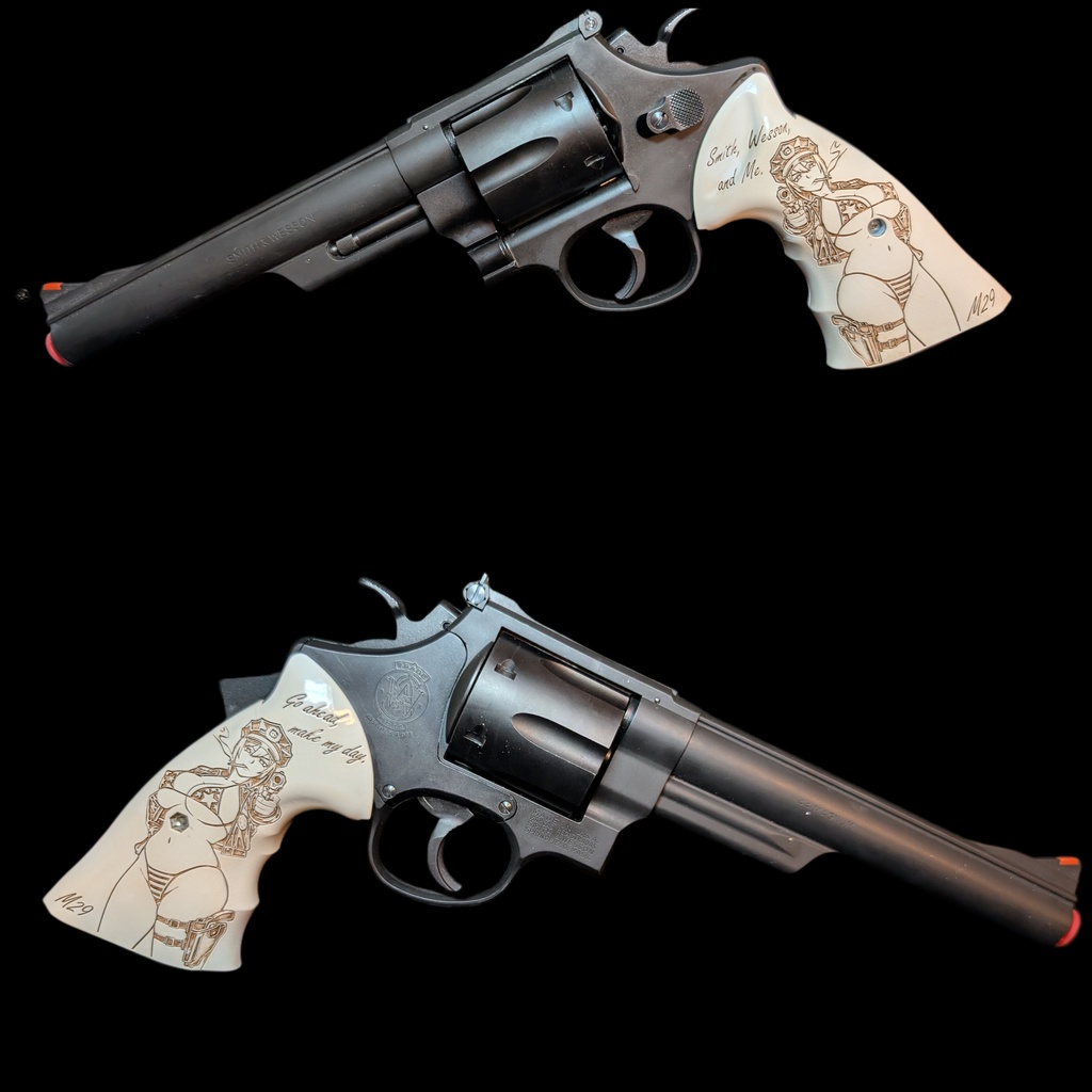 Nフレーム スクエアバット用 アイボリー調塗装グリップ ver.2